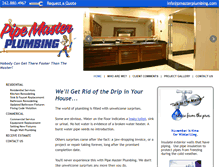 Tablet Screenshot of pmasterplumbing.com